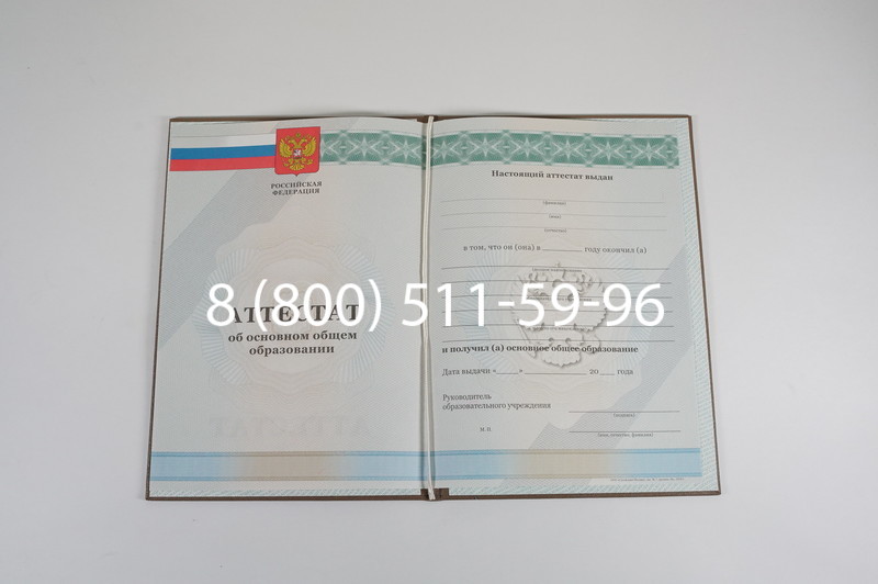Аттестат за 9 класс 2011-2013 годов в Омске