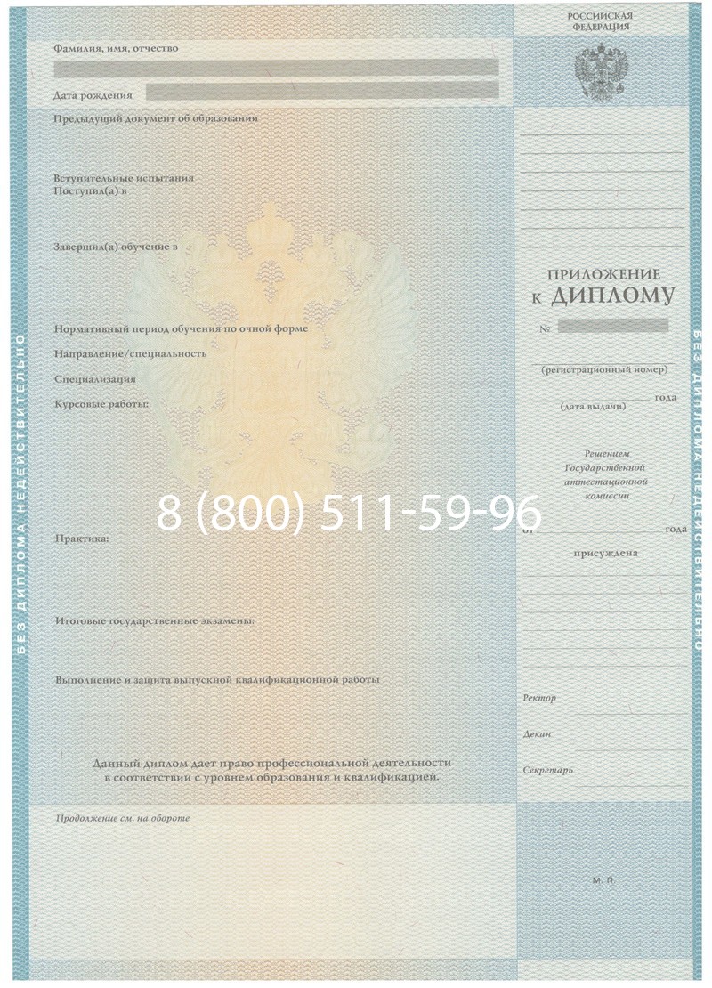 Заказать Диплом бакалавра 2010-2011 годов в Омске