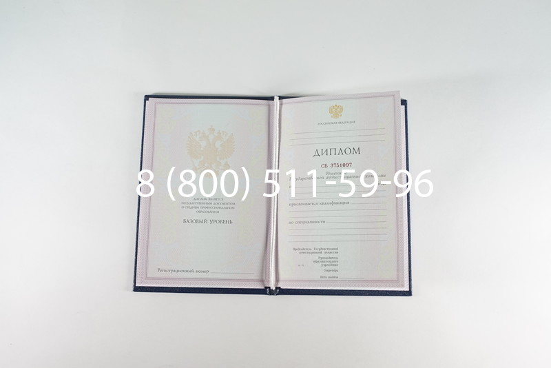 Диплом колледжа 2003-2006 годов в Омске