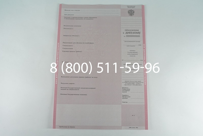 Диплом колледжа 2003-2006 годов в Омске