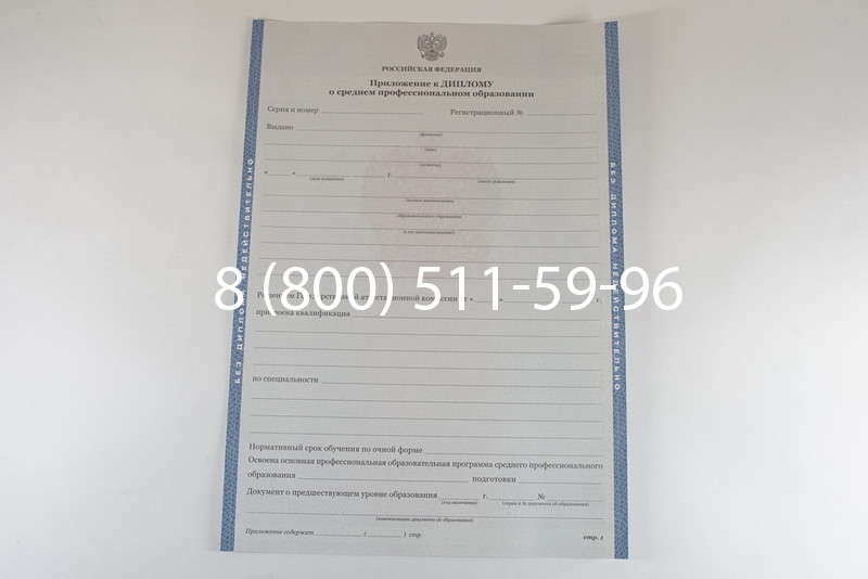 Диплом колледжа 2011-2013 годов в Омске