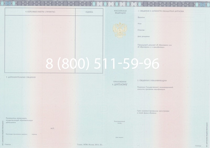 Заказать Диплом магистра 2014-2026 года в Омске