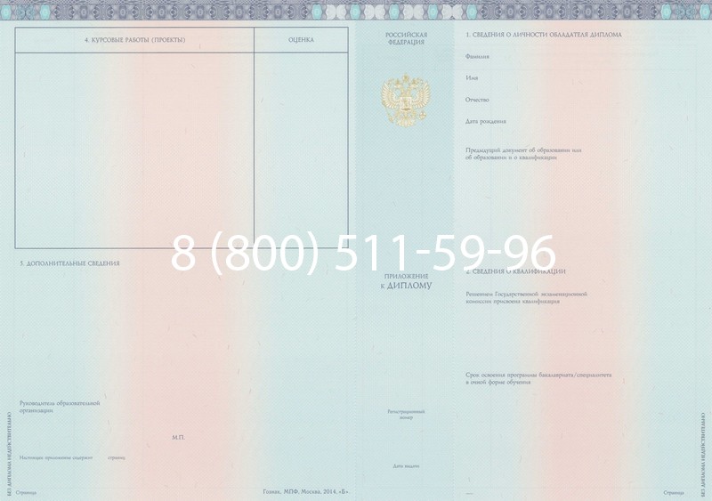 Заказать Диплом о высшем образовании 2014-2026 годов в Омске