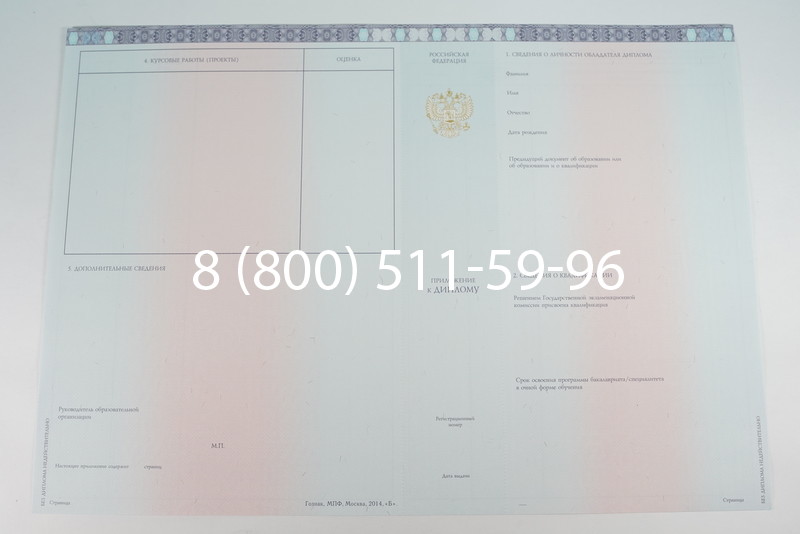 Диплом о высшем образовании 2014-2026 годов в Омске