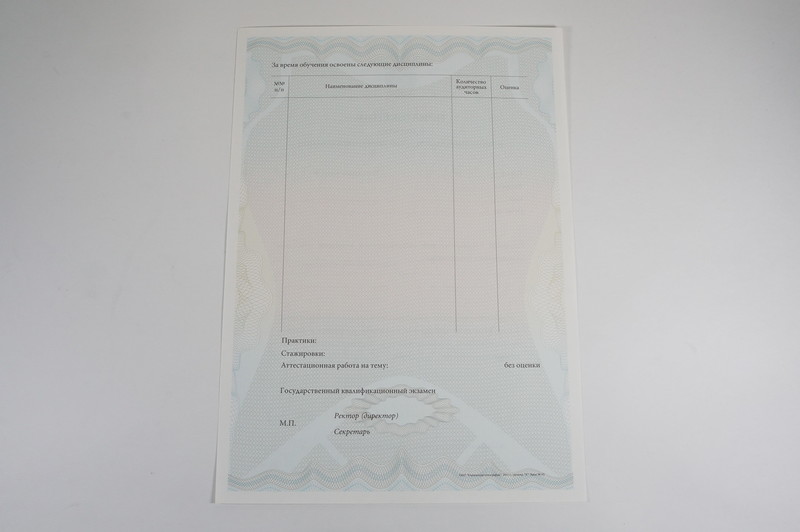 Диплом о дополнительном образовании в Омске