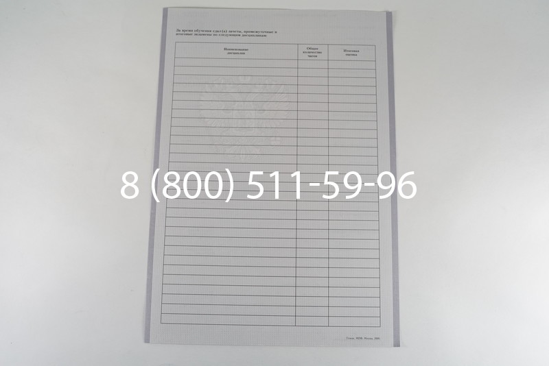Диплом о среднем образовании 2007-2010 годов в Омске