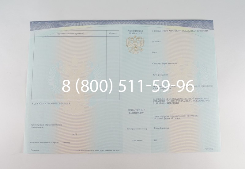 Диплом о среднем образовании (Спецбланк) 2014-2026 года в Омске