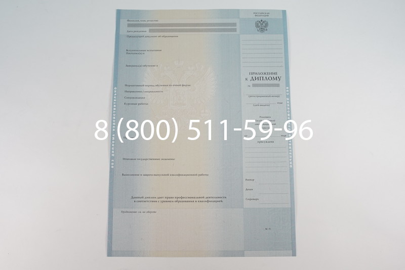 Диплом о высшем образовании 2012-2013 годов в Омске