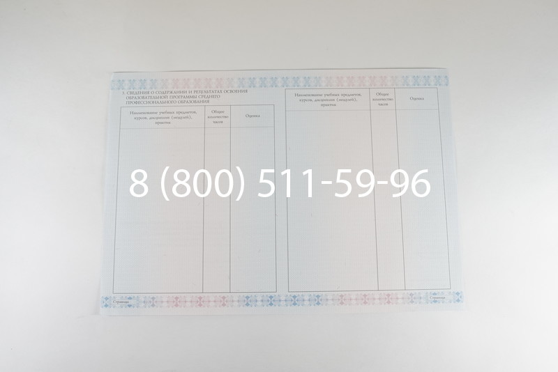 Диплом техникума 2014-2026 года в Омске