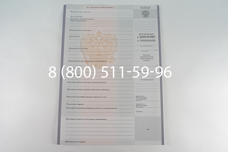Диплом техникума 2007-2010 годов в Омске