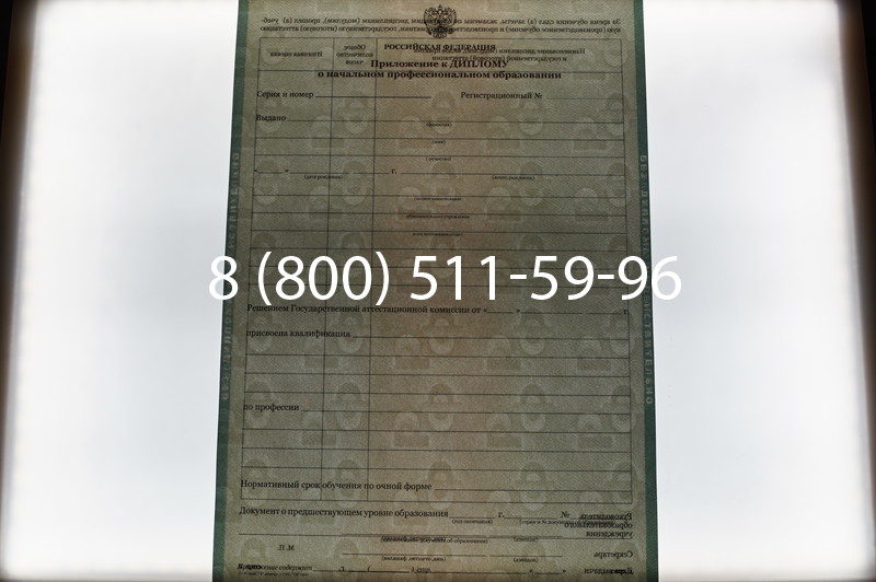 Заказать Диплом училища 2010 год в Омске